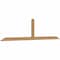 Ekena Millwork Portland Smooth Timber Gable Bracket, Western Red Cedar, 96"W x 24"H x 1 1/2"D x 3 1/2"F, 6/12 Pitch GBW096X24X0204POR00SWR - alternate 5